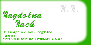 magdolna nack business card